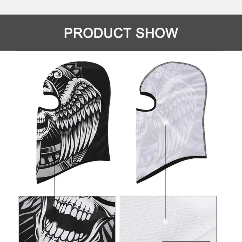 Tactical Skull Ghost Printed Full Face Mask Balaclava Halloween Ski Motorcycle